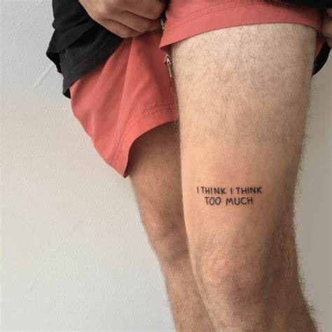 leg tattoos men small